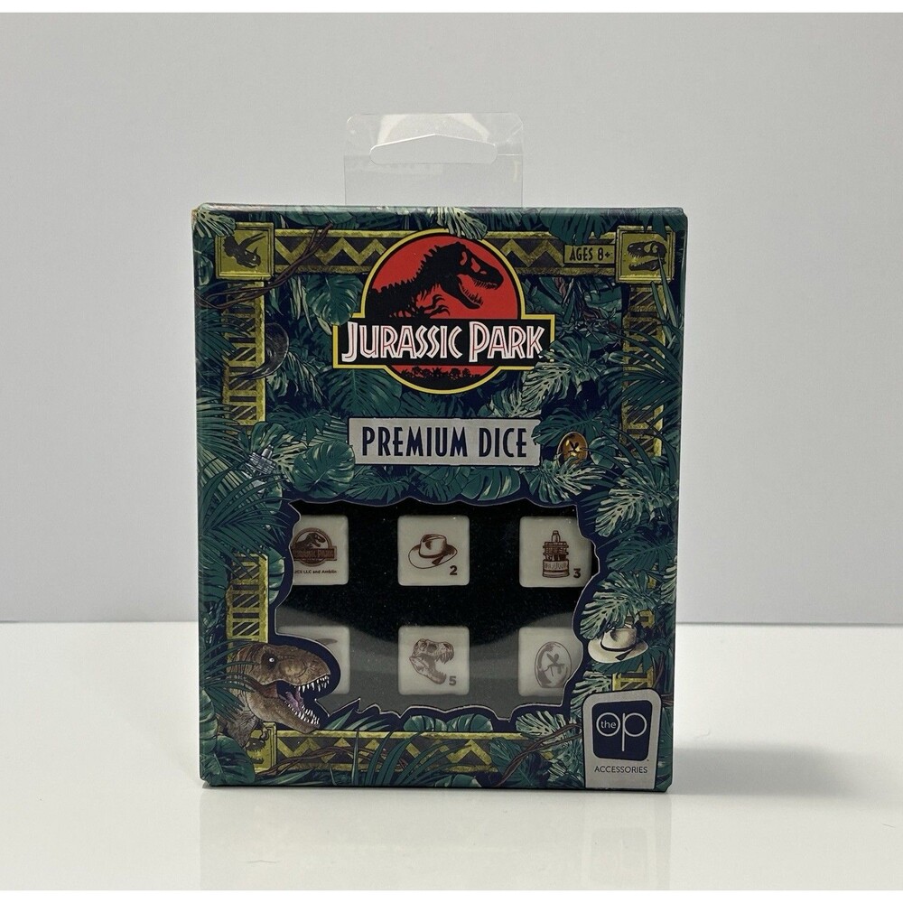 Jurassic Park Premium Dice Set NIB Factory Sealed Playable Collectible